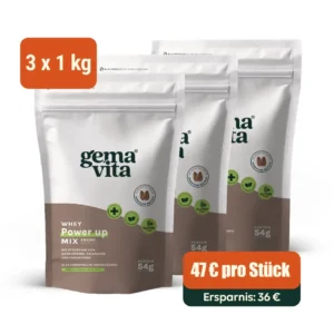 Whey Cacao – Proteinmahlzeit, 3 x 1 kg – Paket