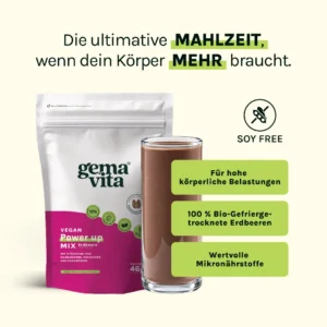 Vegan Erdbeere - High Protein Meal, 1 kg - Thumbnail Image 3